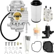 Caburetor Fits Polaris Sportsman 300 335 400 450 500 600 700 Polaris Ranger 400 425 500 Polaris Trail Boss 330 325 Magnum 325 330 425 500 with Fuel Pump&Air Filter