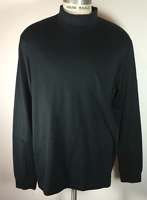 Authentic Belstaff Freedom 503 Turtle Neck Black Shirt Long Sleeves EU Size S