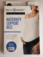Belly & Back Maternity Support Belt Belly Bandit Basics Size XL Black NWT