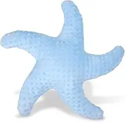 Starfish Pillow Shaped Beach Decorative Throw Pillows Cute Coastal Stuffed Animal Plush Soft Ocean Bedding for Bedroom(Blue)