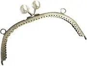 JOINPAYA Pearl Gold Cash Wallet Clasp Evening Bag Clutch Purses Accessory Bag Pearl Lock Chain Silver Clutch Bag Silver Clutch Purse Messenger Bag Cute Bag Buckles Wicker Purse Tote Bag Kit