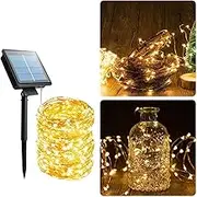 Generic Solar String Lights Outdoor, Fime 32M 300 LED Solar Powered Fairy Light with 8 Lighting Modes, Waterproof Copper Wire Tree Lights Lights for Christmas Party Decoration (Warm White)