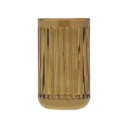 Porto Ellis Glass Tumbler Cup/Holder Bath Organiser Container 12x7cm Amber