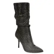 Thalia Sodi Raquell Slouch Pointed-Toe Rhinestone Embellished Boots NEW 9.5