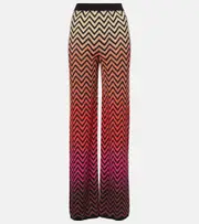 [Missoni] Missoni Zigzag cotton-blend palazzo pants AU 10 multicoloured
