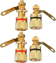LIFKICH Home Theater Speaker Box 4 Pcs Speaker Jack Binding Post Terminal Connectors Color