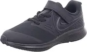 [Nike] Boy's Star Runner 2 (PSV) Running Shoe, Black Black Anthracite Black Volt 003, 2 US