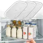360 Rotatable Refrigerator Storage Rack Rectangle Kitchen Tray Kitchen Cabinet