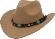 [ZPGVWXKO] Unisex Wide Brim Hat for Sun Protection - Brown