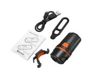 Bicycle Headlight Front Light LED Bicycle Light USB Rechargeable Bike Light Flashlight Bicycle Rear Lantern Cycling