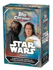 (20 Box Lot) 2025 TOPPS CHROME STAR WARS Value/Blaster BOX (40 Cards) Brand New