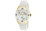 Invicta Angel Lady White and Gold Quartz Day Date Analog Watch 18796
