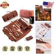 Durable 17-Piece Bartending Kit with Shoulder Strap - Ultimate Travel Companion