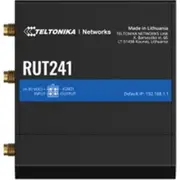 Teltonika RUT241 Industrial Cellular Router with WiFi LTE CAT4 / Single Mini-SIM Slot / 2 x Gigabit Ethernet ports (Antenna & Power Included) [RUT241]