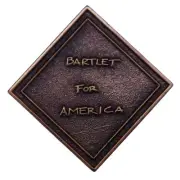 Bartlet for America President West Wing Presidential Campaign Candidate Pin