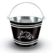 Penrith Panthers NRL 5L Galvanised Tin Ice Bucket with Handle