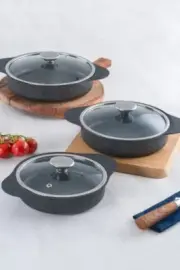 Camille Gray 6 Piece Cast Iron Pan Set