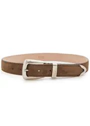 Khaite Benny Suede Belt - Light Brown 85 (UK12/ M)