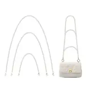 Pearl Purse Chain Strap Set 3PCS Crossbody Bag Replacement Gold