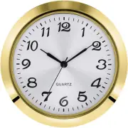 Hicarer 2-1/8 Inch 55 mm Quartz Clock Insert, Zinc-Alloy Metal Case, Arabic Face