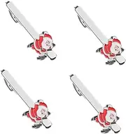 [OATIPHO] Pcs Metal Santa Claus Christmas Tie Clip Men's Decorative Necktie Clip for Christmas Festive Tie Jewelry