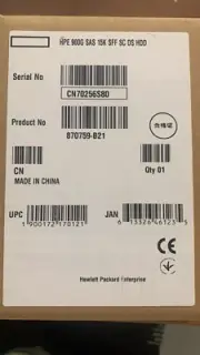 870759-B21 870795-001 HPE 900GB SAS 6G 10K SFF SC DS HDD Hard Drive