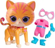 Disney Junior SuperKitties Cat-Tastic Transforming Ginny Lights and Sounds Figure, Kids Toys for Ages 3 Up by Just Play
