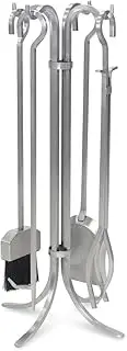 Pilgrim Home and Hearth 18092 Newport Fireplace Tool Set, Stainless Steel