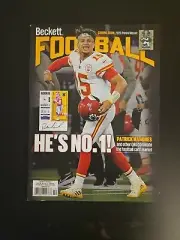 Oct 2023 Beckett Football Card Magazine Patrick Mahomes