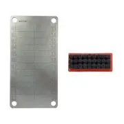 1x Crypto Recovery Plate + Stamps Seed Phrase Set Cold Wallet Cryptowallet