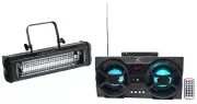American DJ Mega Flash DMX 800w Compact DMX Strobe Light+Free Bluetooth Speaker!