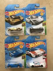 Hot Wheels Lamborghini Countach Treasure Hunt + Bugatti + McLaren F1 + Pagani