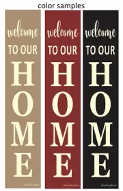 36" Home STENCIL 2 pc Vertical Welcome DIY Family Porch Decor Craft Signs Joanie