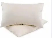 FLEW 100% Natural Cotton Filling Milky White Pillow Organic Smell Comfortable