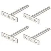 Invisible Floating Shelf Brackets, 4" (100mm), Hidden Blind Supports 4pcs