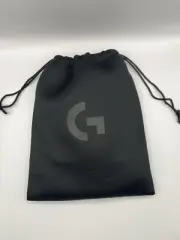 Carry pouch ONLY Logitech G Pro X gaming headset black drawstring soft bag case