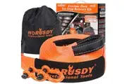 Heavy Duty 9.1M Recovery Tow Straps Snatch Kit - 32,000 LBS Break Strength with D-Ring Shackles for Off-Roading Recovery and Hauling
