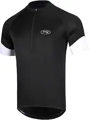 [Dooy] Men's Cycling Jersey Short Sleeves Biking Shirts Bike Shirt with Pockets, Breathable, Quick Dry