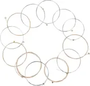 12Pcs Folk Guitar Phosphor Bronze Wire Strings Classical Strings Replacement 12-String Guitar Strings Intonation