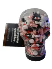 Halloween Gory Mix Skull Shaped Bottle Sprinkles Decorations 2.9oz Wilton