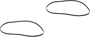 ibasenice 2pcs 40cm Phonograph Accessories Rubber Turntable Belt High Elasticity Replacement