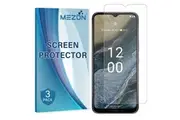 [Set of 3] Nokia G11 Plus Ultra Clear Screen Protector Film by MEZON Case Friendly, Shock Absorption (Nokia G11 Plus, Clear)
