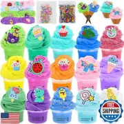 15 Pack Scented Butter Slime Set for Kids, Cloud Slime Fluffy Slime, Ice Crea
