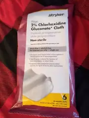 Stryker Sage 2% Chlorhexidine Gluconate Cloth Patient Pre Op Skin Prep Wipes