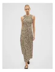 [Seed Heritage] Leopard Slip Dress in Animal Print