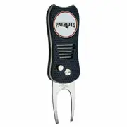 New England Patriots Switchblade Divot Tool with ball marker, magnetically at...