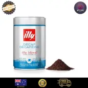 illy Decaffeinated Ground Coffee, 250 g - Smooth and Balanced Decaf Blend - 100%