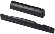 ａ aternee Guitar Nut Saddle Upper Lower Guitar Nut Set String Nut for Folk Acoustic Guitar, black