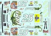 Just Want to Build a Model #25 Budweiser Louie the Lizard 1997 1/24 Nascar decal