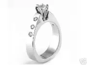1/4CT DIAMOND SEMI MOUNT RING 14K WHITE GOLD